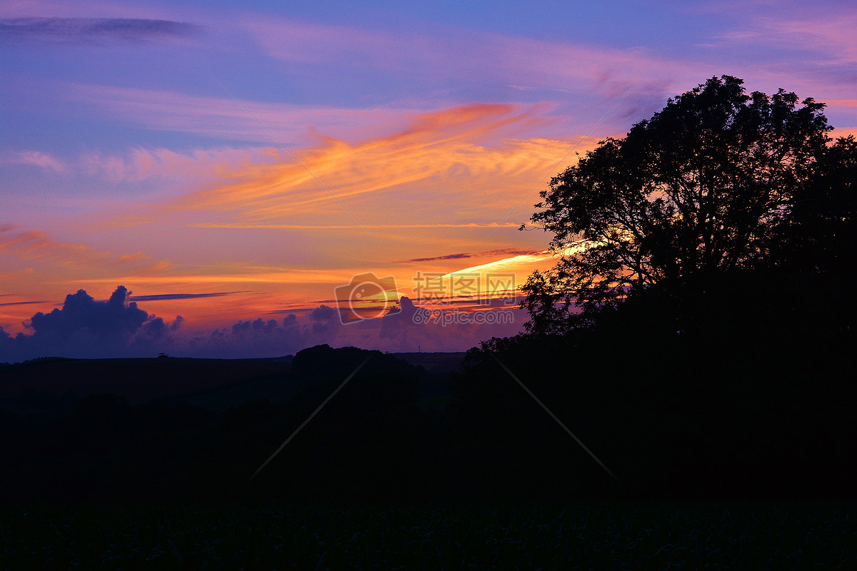 夕阳下的美景