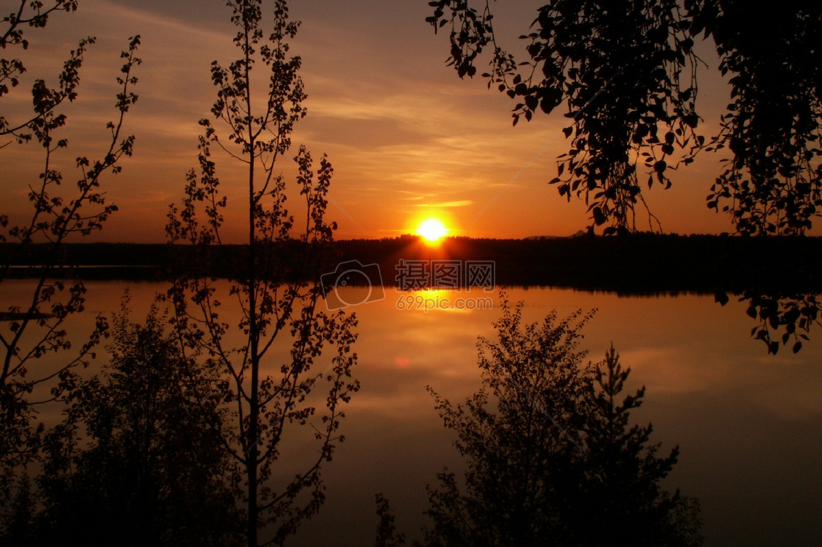 夕阳下的美景