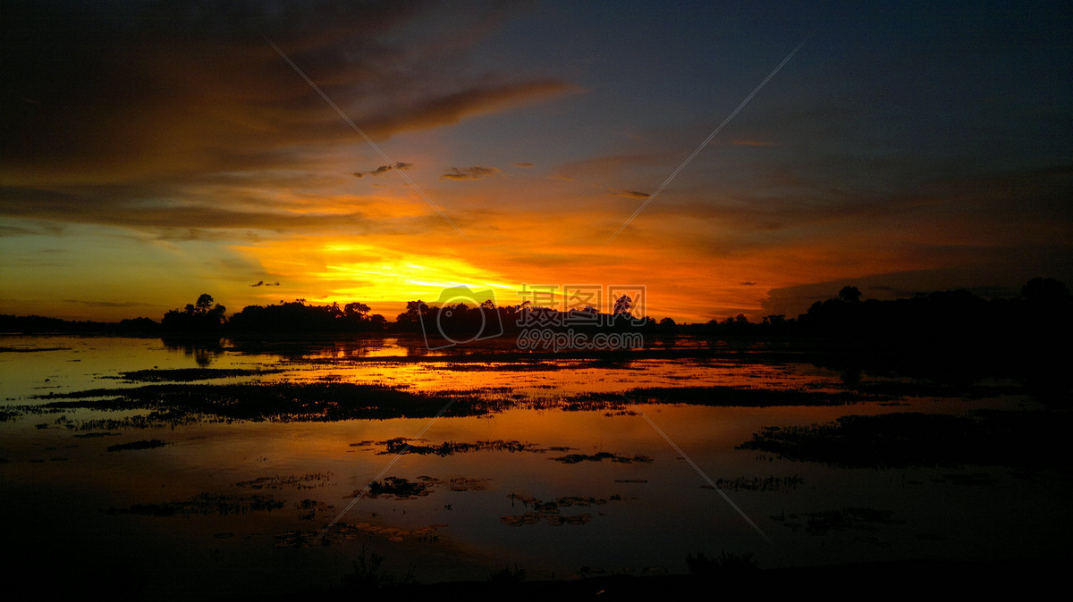 夕阳下的美景