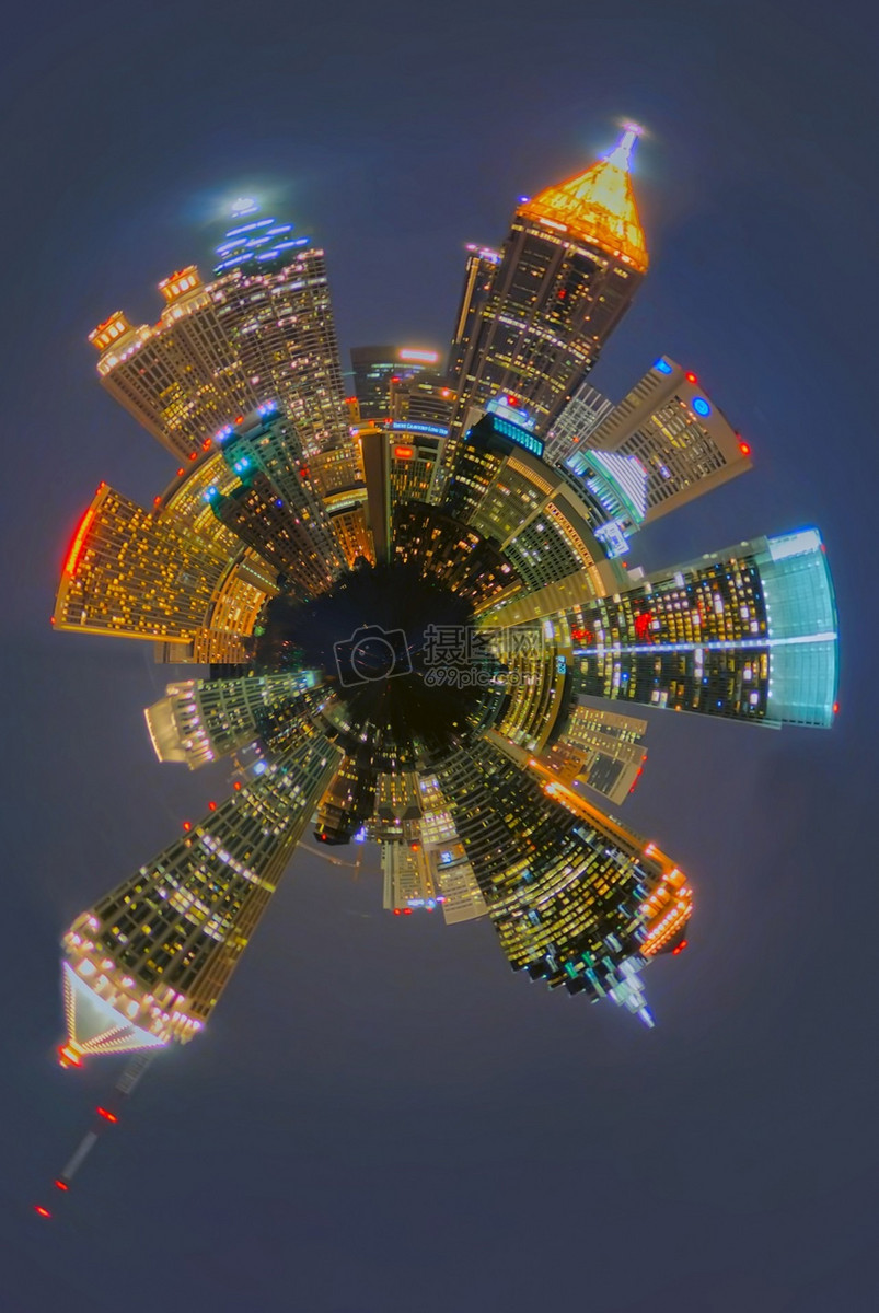 夜空下的城市