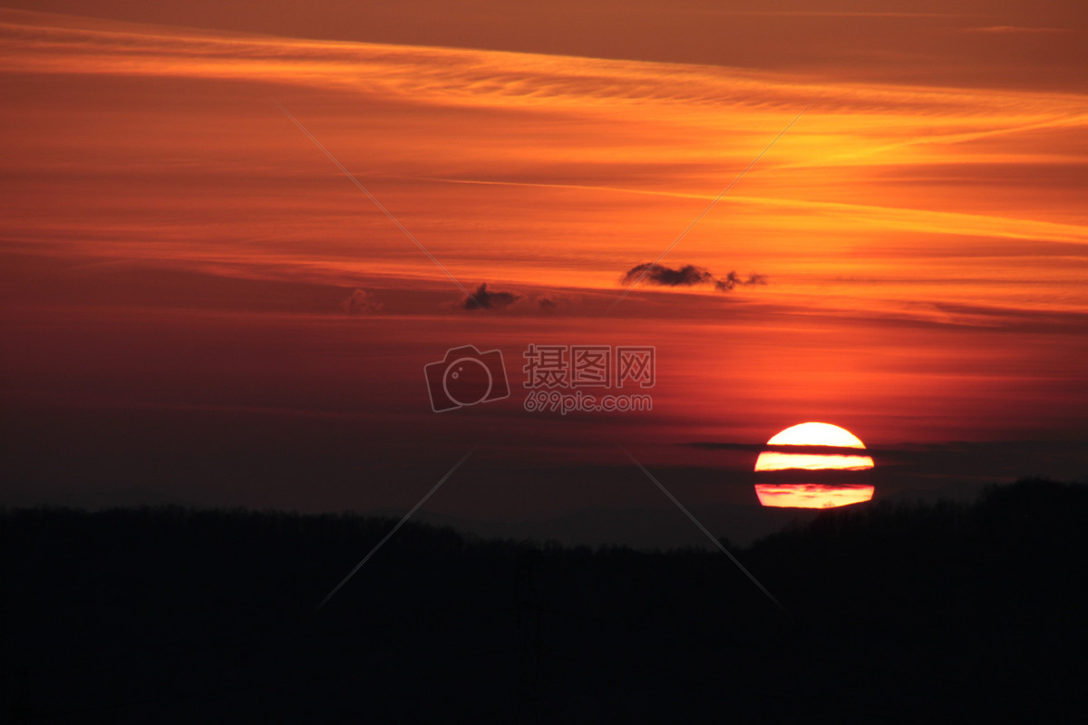 夕阳下的美景