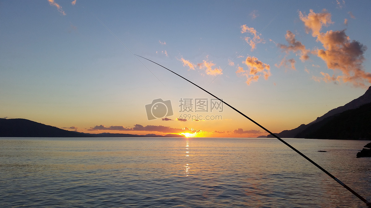 在钓鱼的鱼竿图片素材_免费下载_jpg图片格式_高清_摄