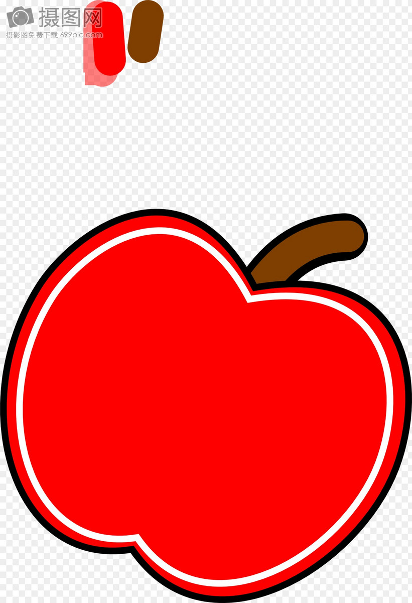 图片 设计模板 元素素材 苹果, 红色.svg