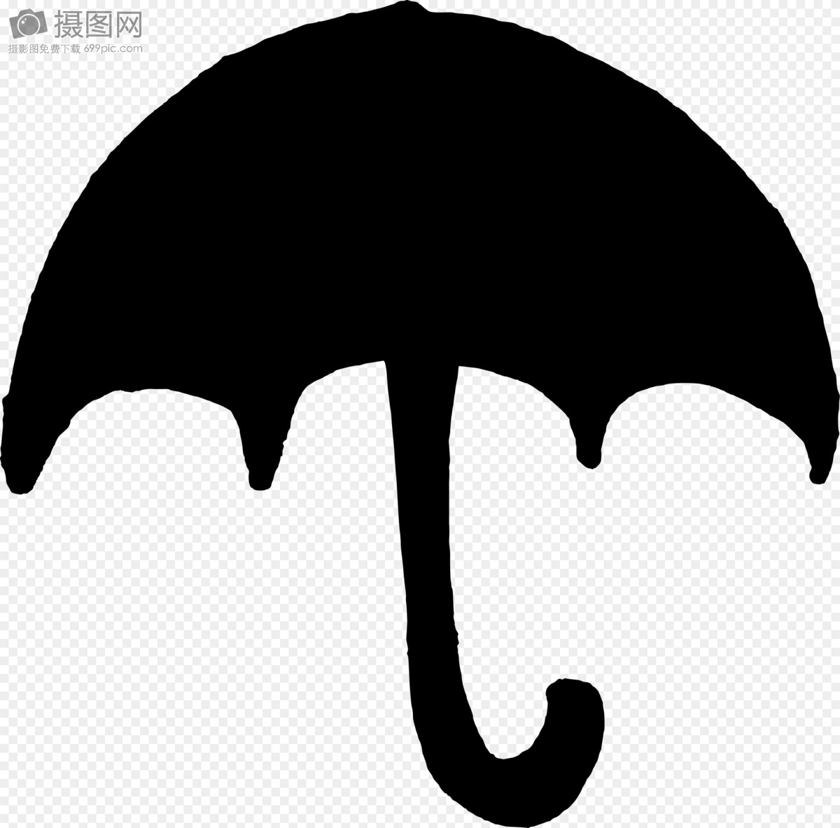 一把黑色的雨伞