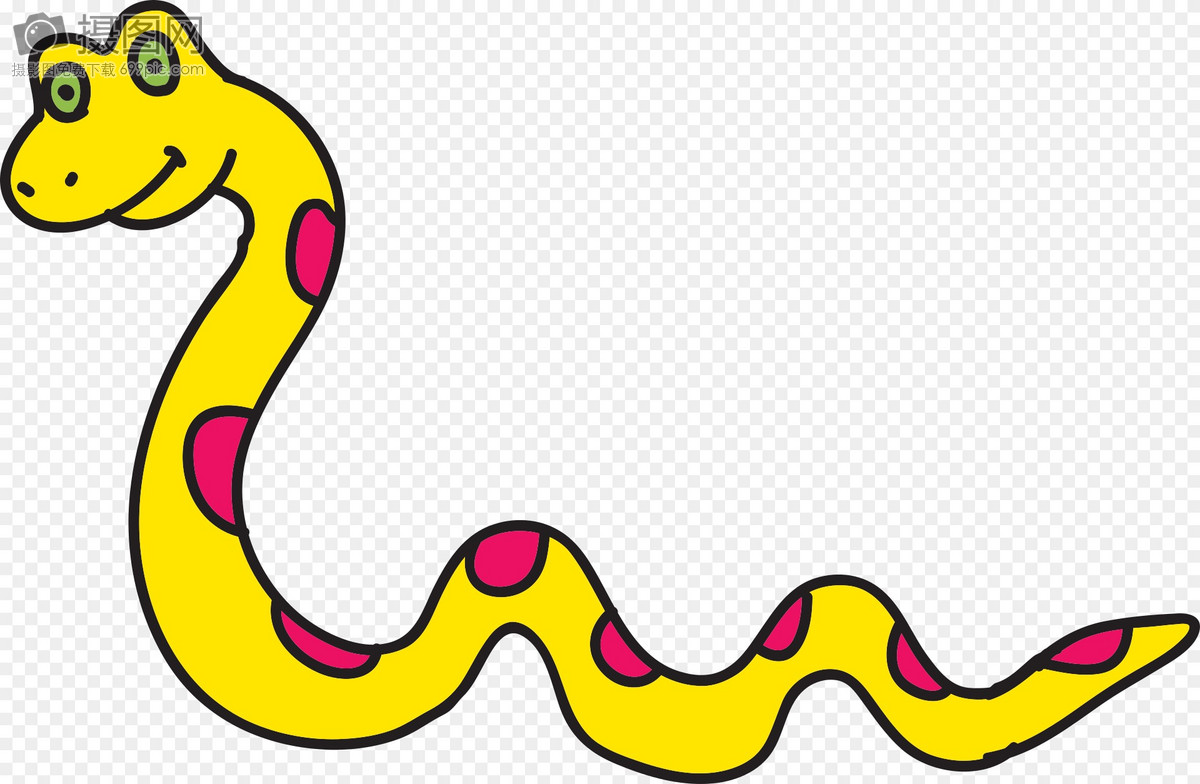 一条黄色的蛇