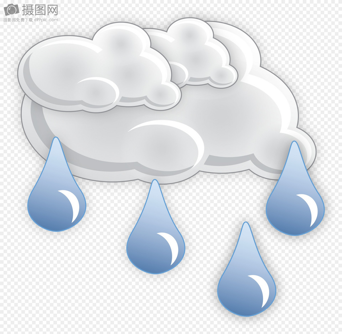 大雨天气图标