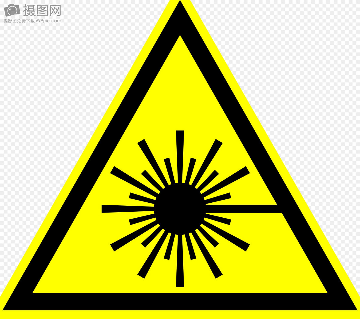 激光辐射警告