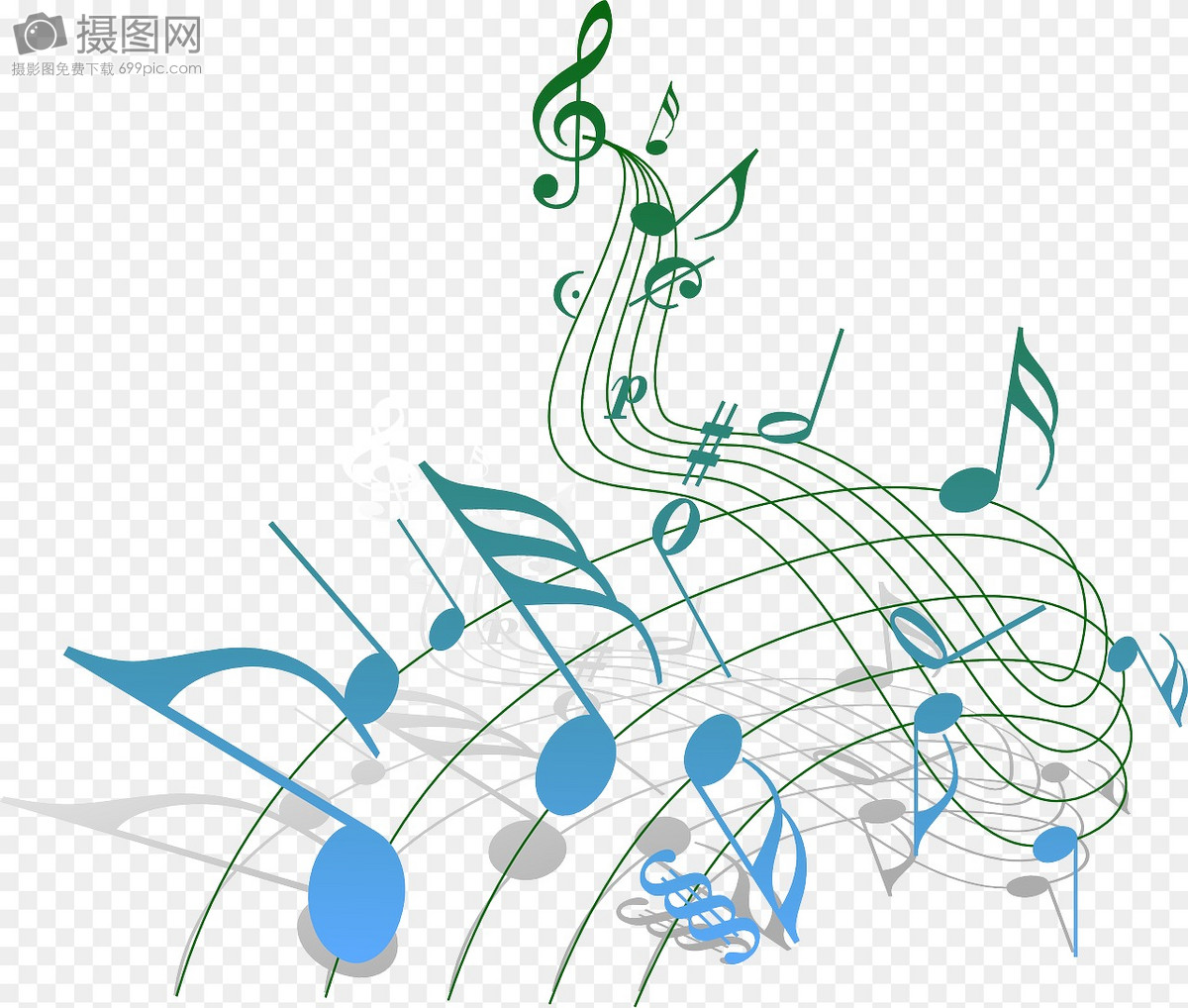 Hd Blue Background Musical Symbol, Blue, Music, Symbol Background Image ...