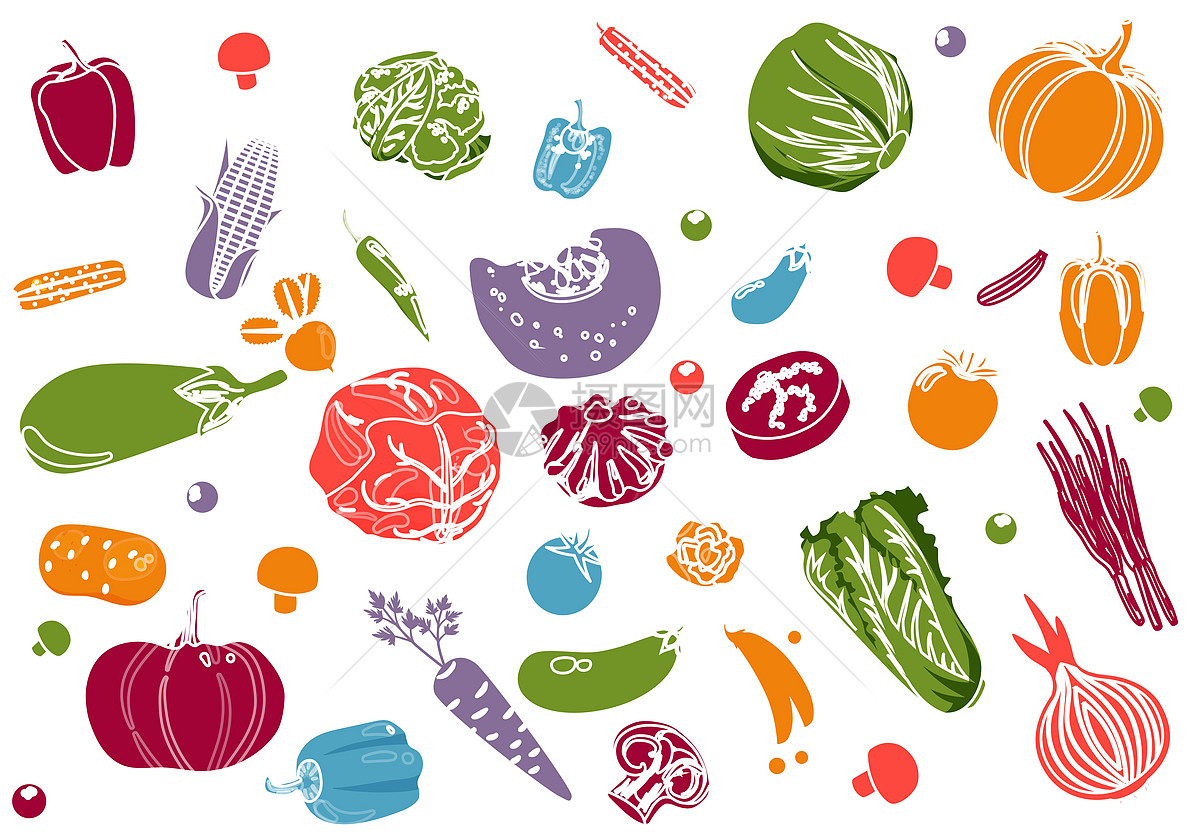 手绘水彩-绿色蔬菜|插画|插画习作|董搞搞 - 原创作品 - 站酷 (ZCOOL)