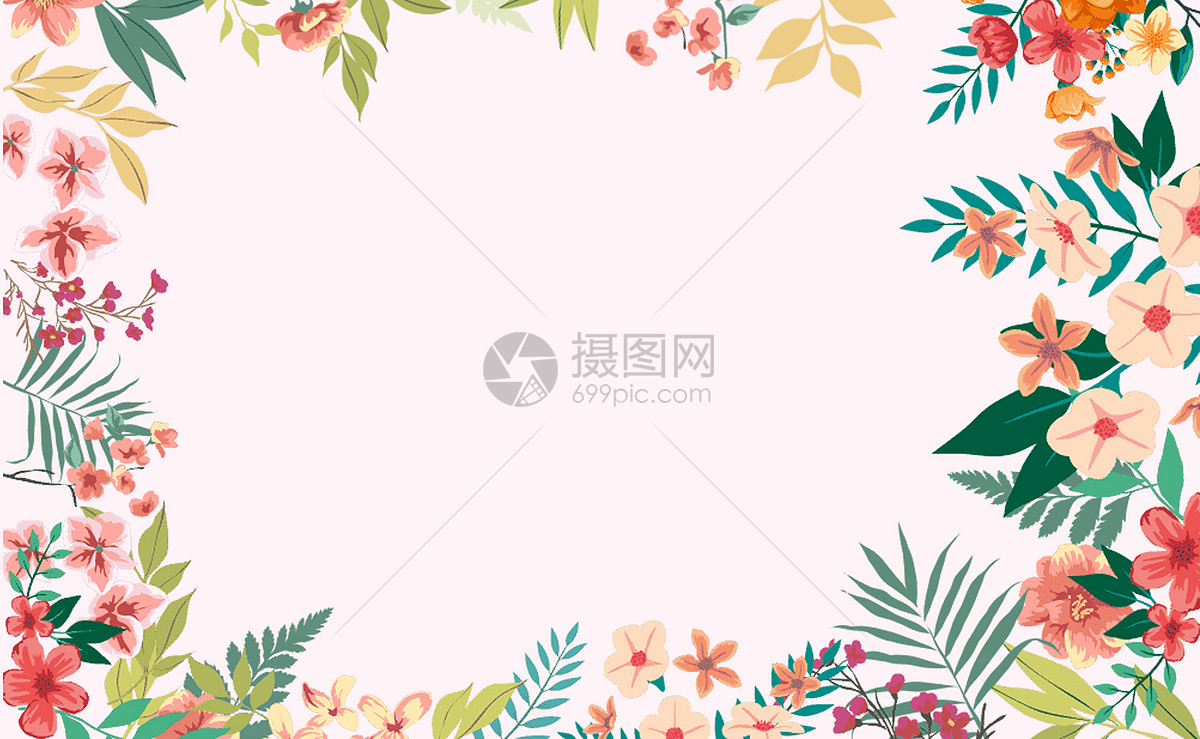 花草背景图片素材_免费下载_psd图片格式_vrf高清图片