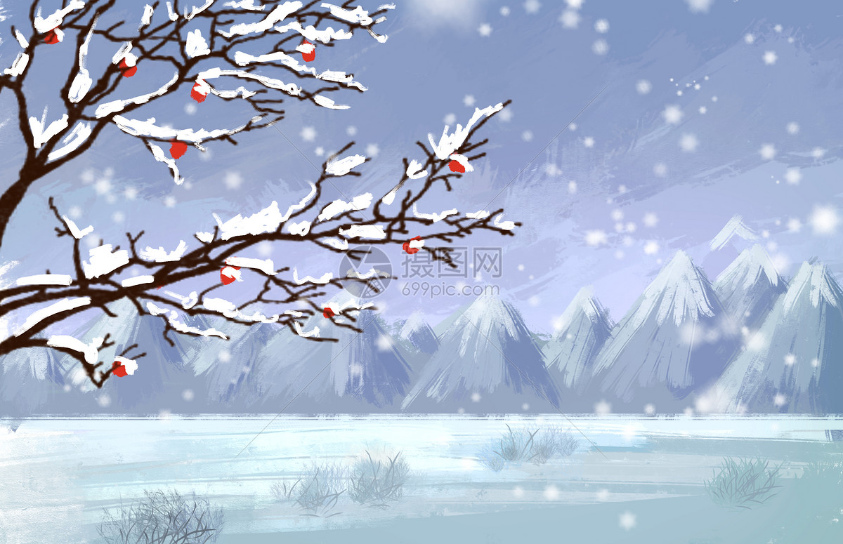 Anime Winter Snow Background Banner, Animation, Winter, Snow Background ...