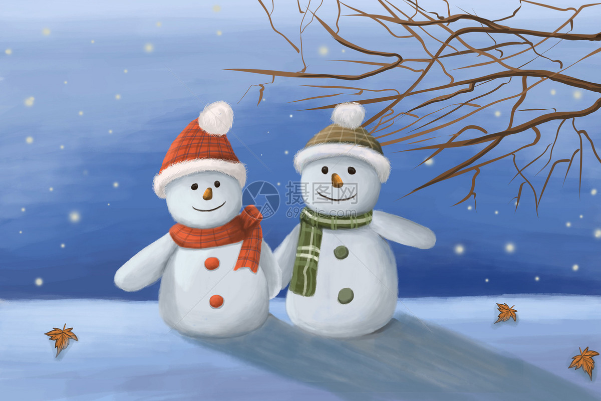 3D圣诞小雪人图片素材-编号03098525-图行天下