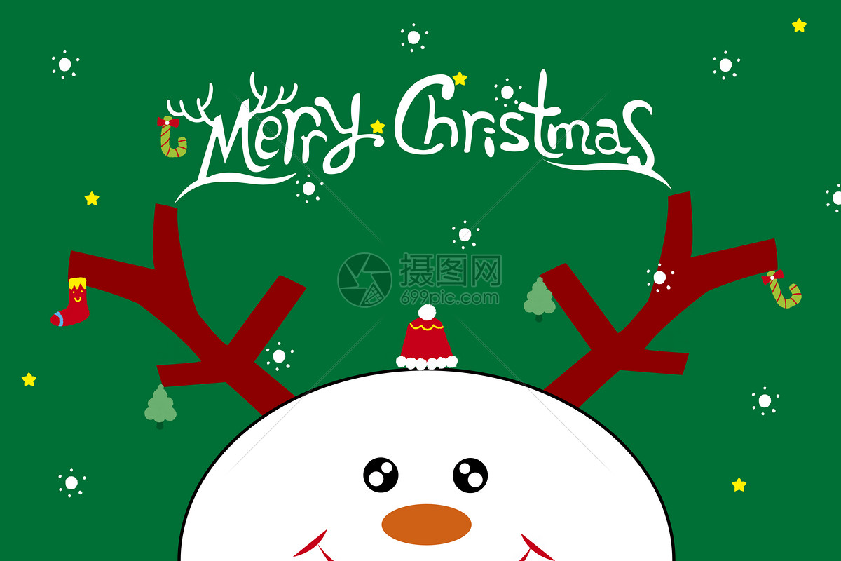 圣诞节圣诞树和雪人图片素材_免费下载_ai图片格式_VRF高清图片400075962_摄图网