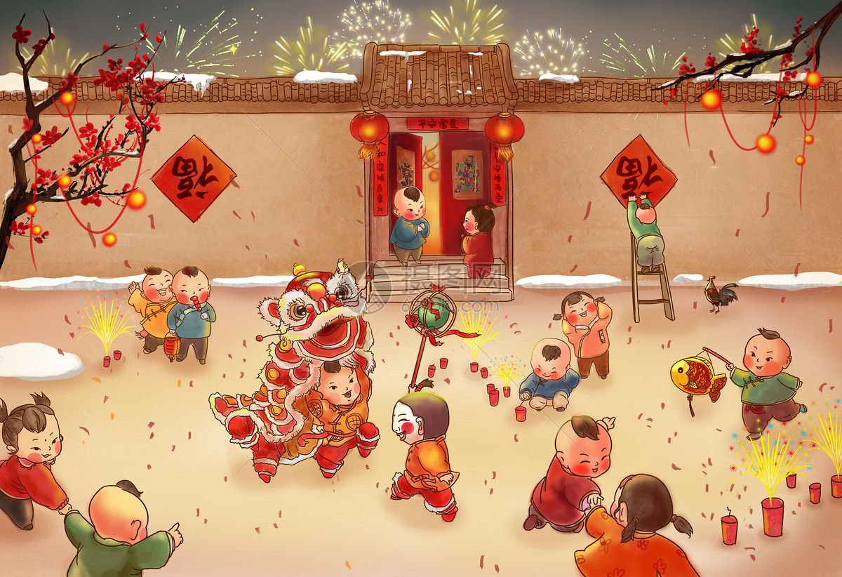 中国新年春节喜庆吉祥元素高清图片下载-正版图片500242900-摄图网