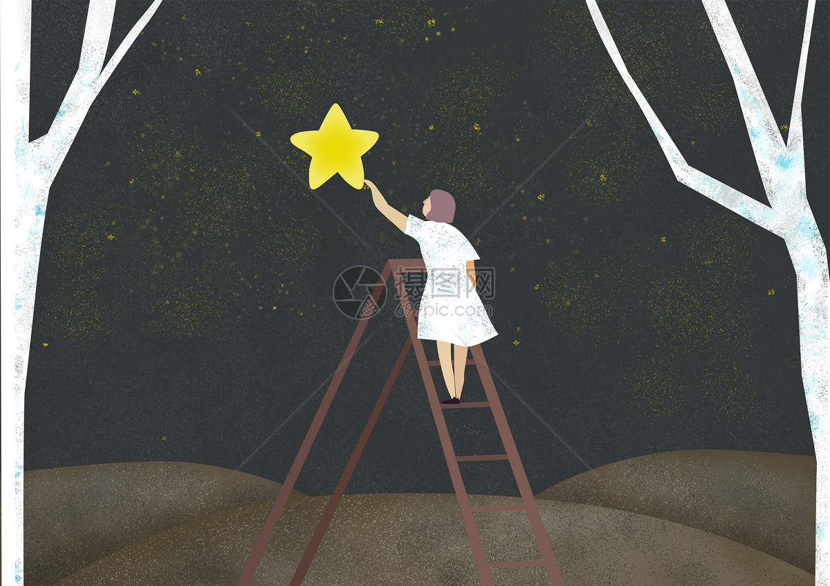 追星星的孩子|插画|创作习作|安格拉tutu - 原创作品 - 站酷 (ZCOOL)