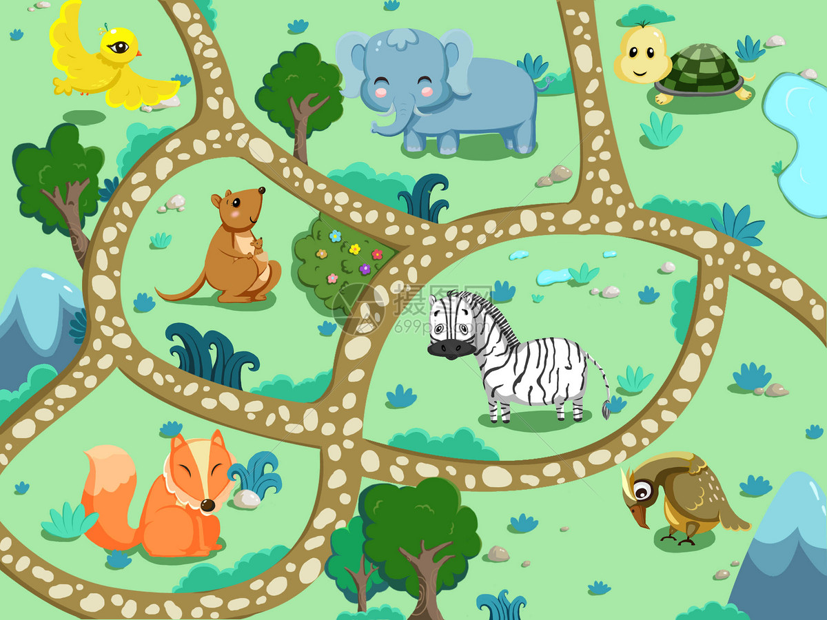 动物园|插画|儿童插画|茉小禾 - 原创作品 - 站酷 (ZCOOL)