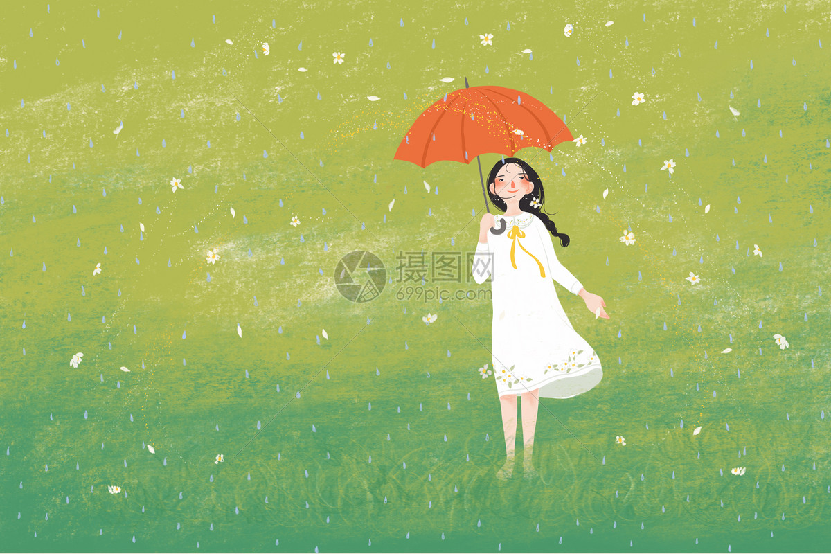 谷雨插画图片下载-正版图片400126523-摄图网