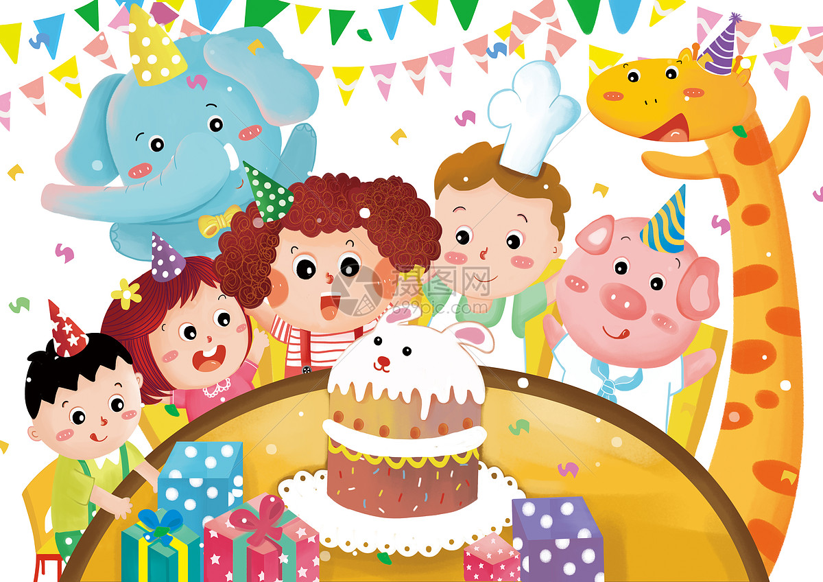 小熊的生日派对|插画|儿童插画|Hannaball - 原创作品 - 站酷 (ZCOOL)