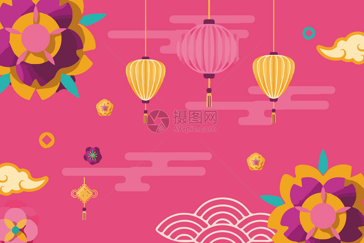 中国风元素背景