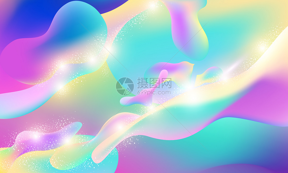 彩色流体渐变背景