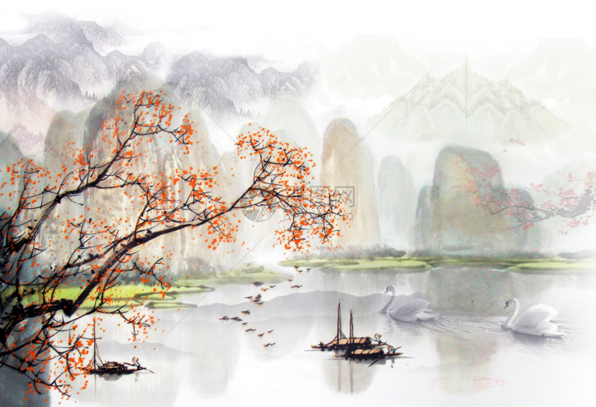 4张古典水墨中国风PPT背景图片_免费下载 - PPT汇