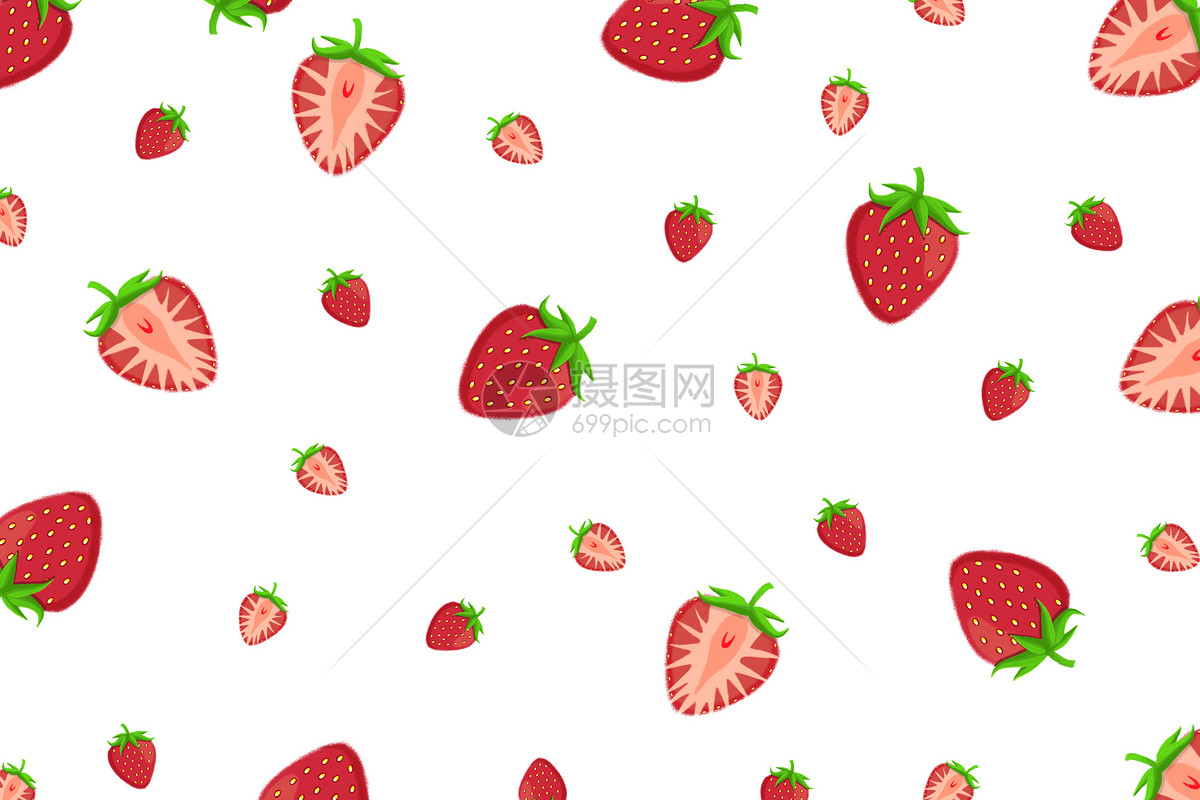 简约草莓背景