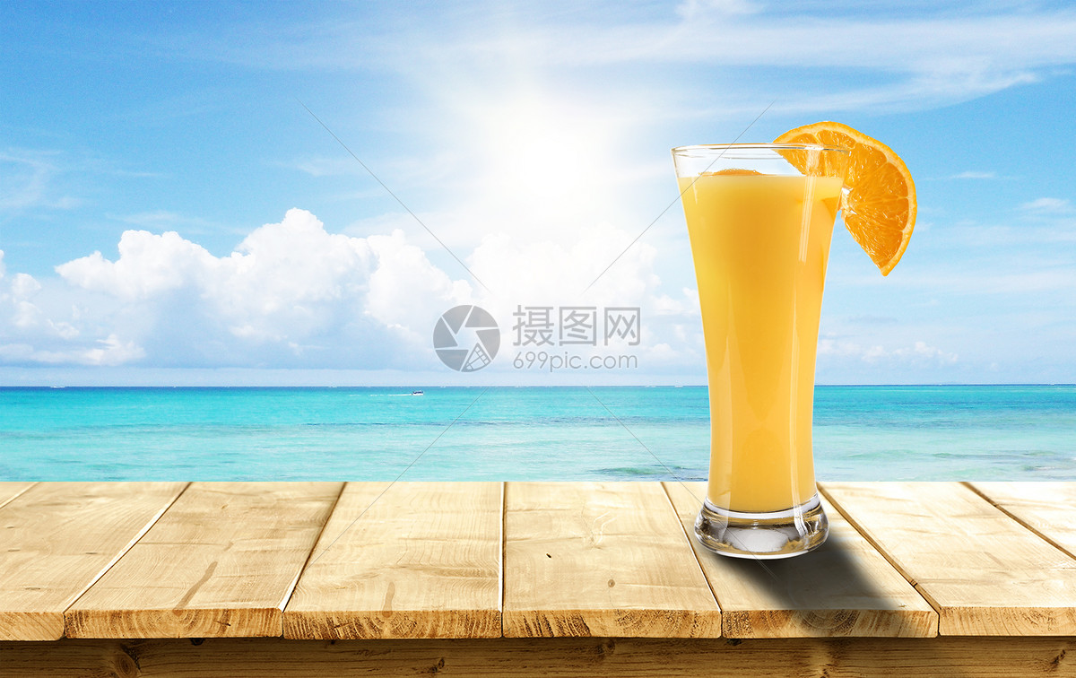 夏季冰镇饮料海报