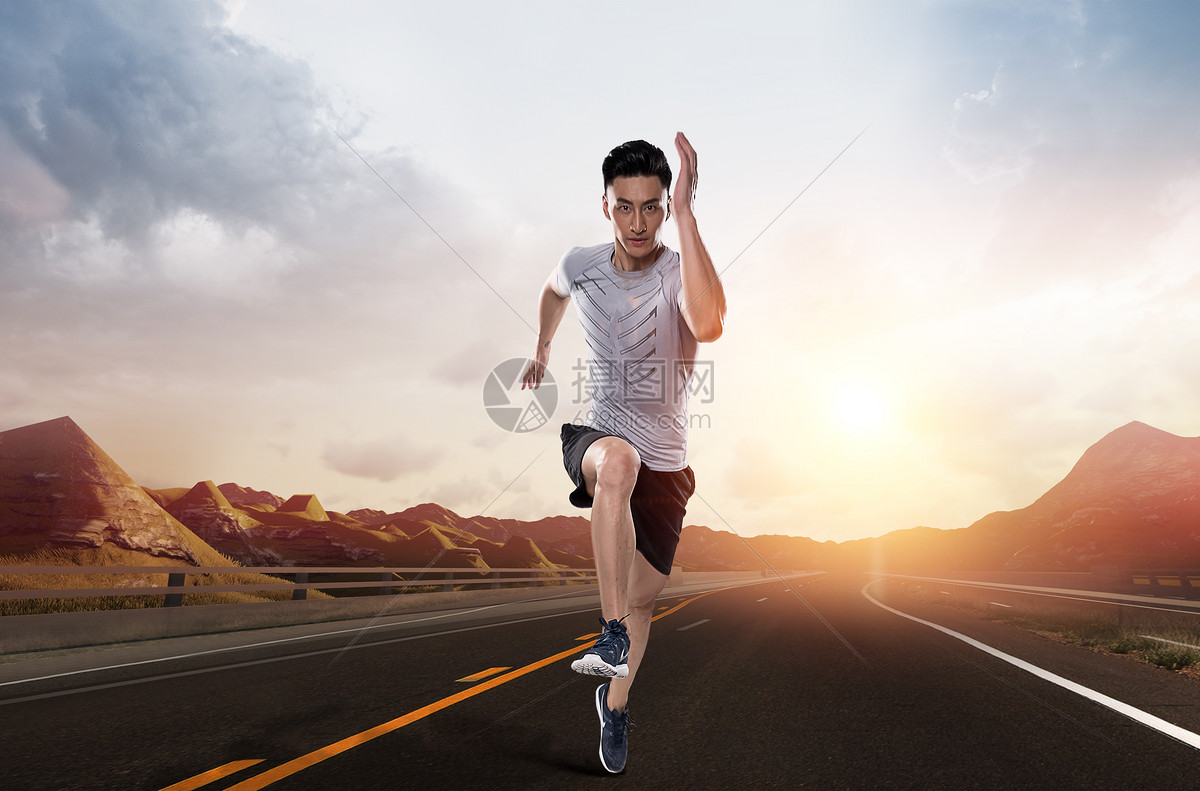 男运动员跑步图片素材_免费下载_psd图片格式_vrf高清