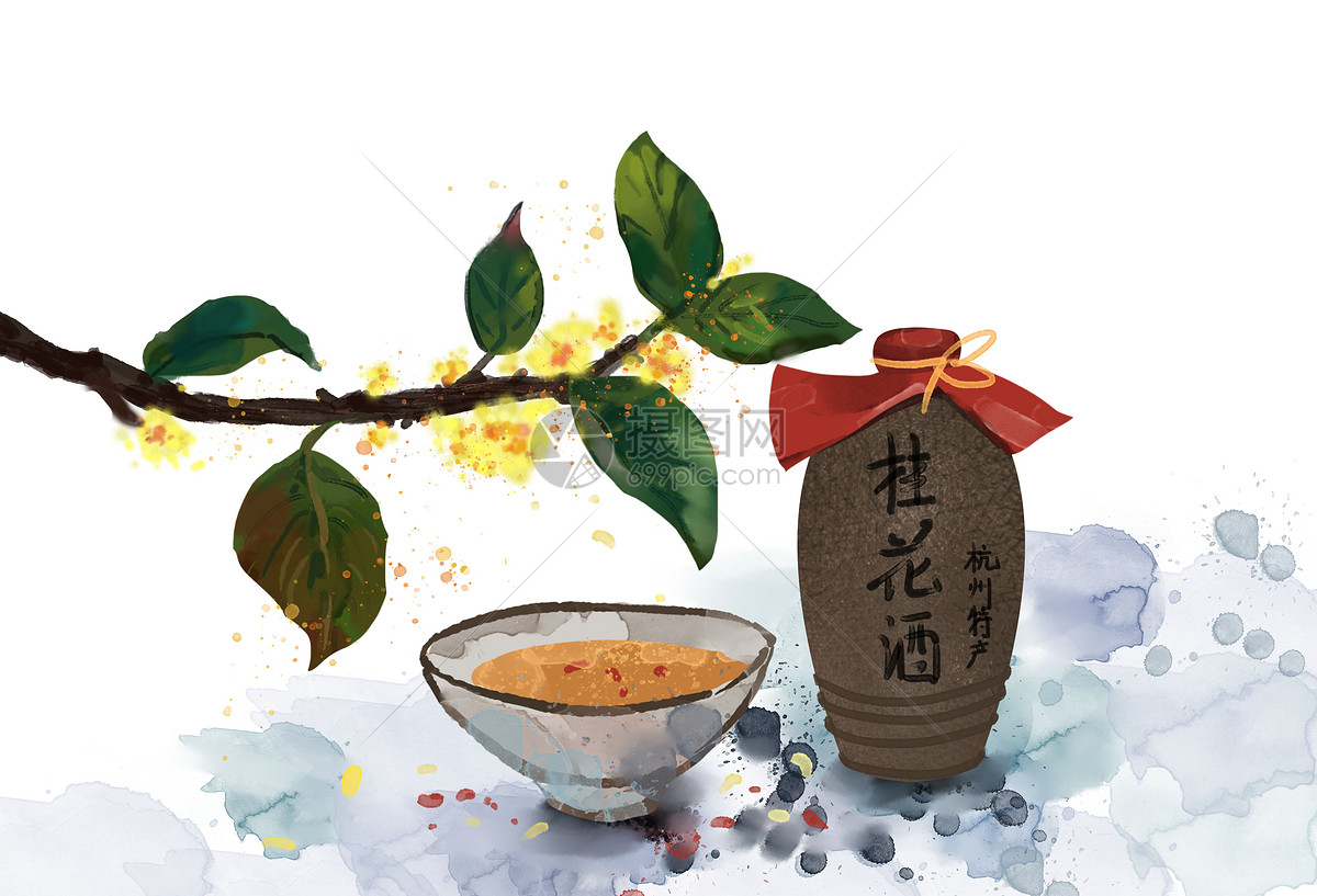 中秋佳节桂花酒