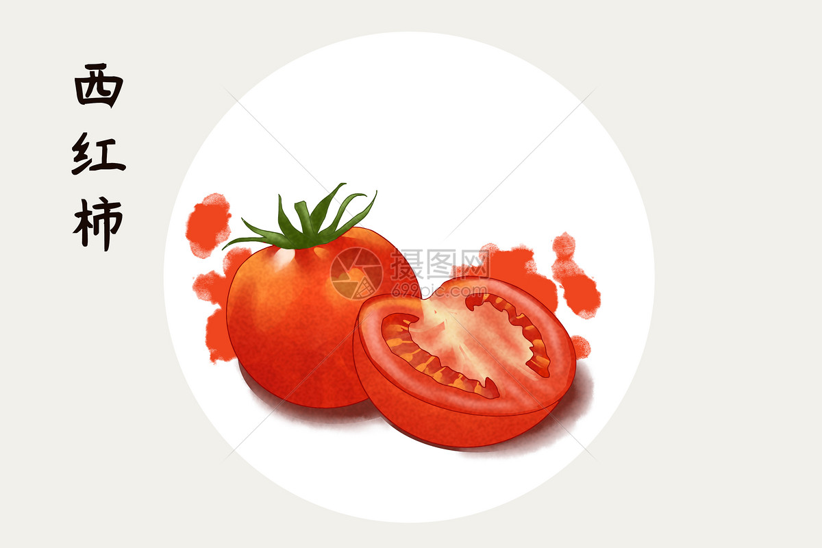 西红柿插画