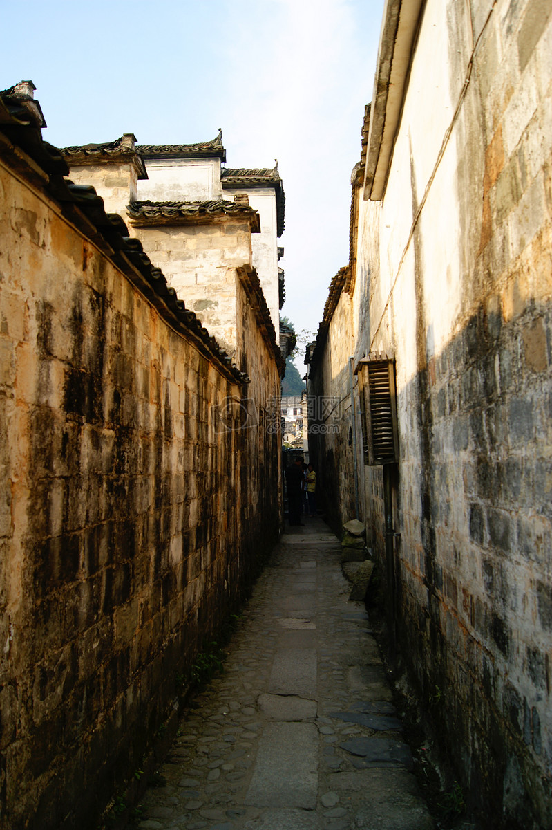 照片 自然风景 宏村小巷子.