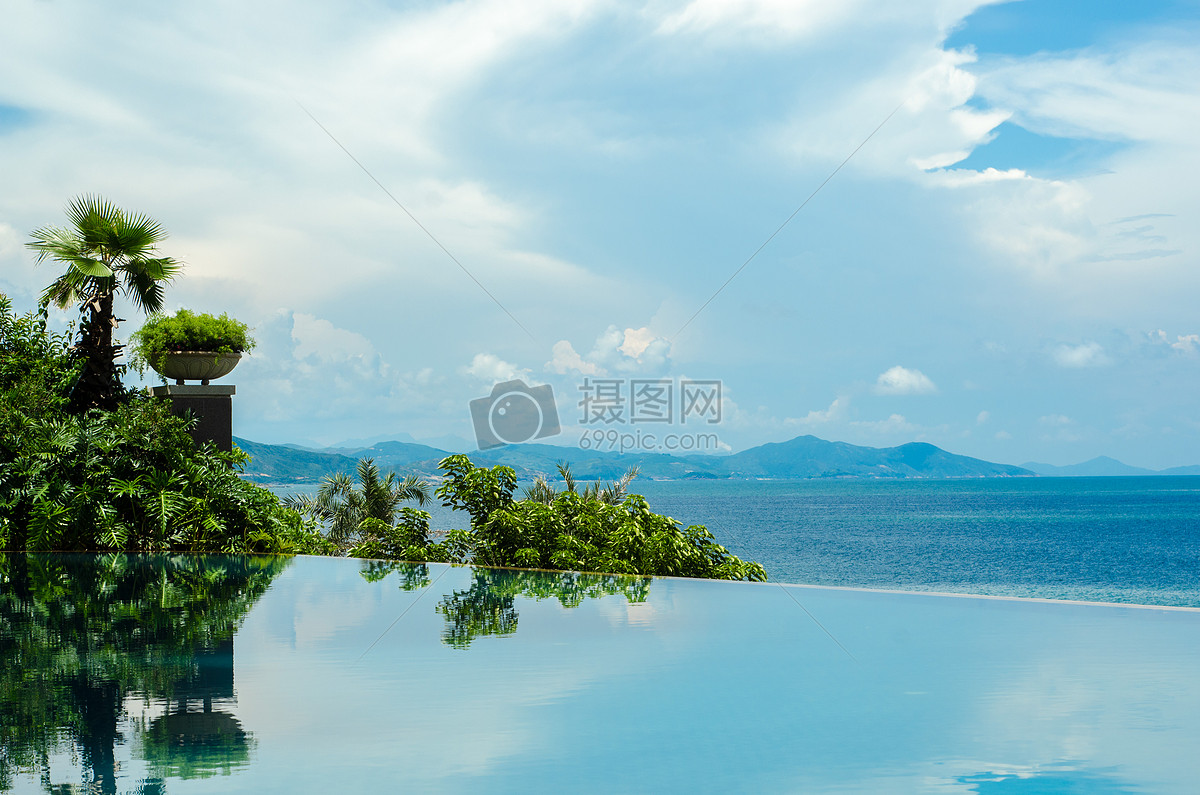 蓝天白云大海