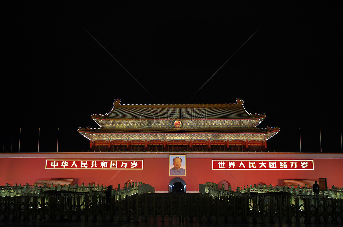 天安门广场夜景高清图片下载-正版图片500605297-摄图网