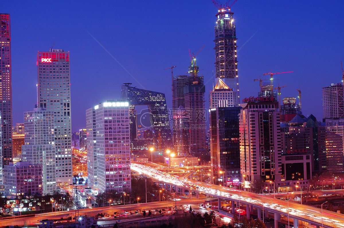 Beijing Cbd City Night Scenery Architecture Picture And HD Photos | Free Download On Lovepik