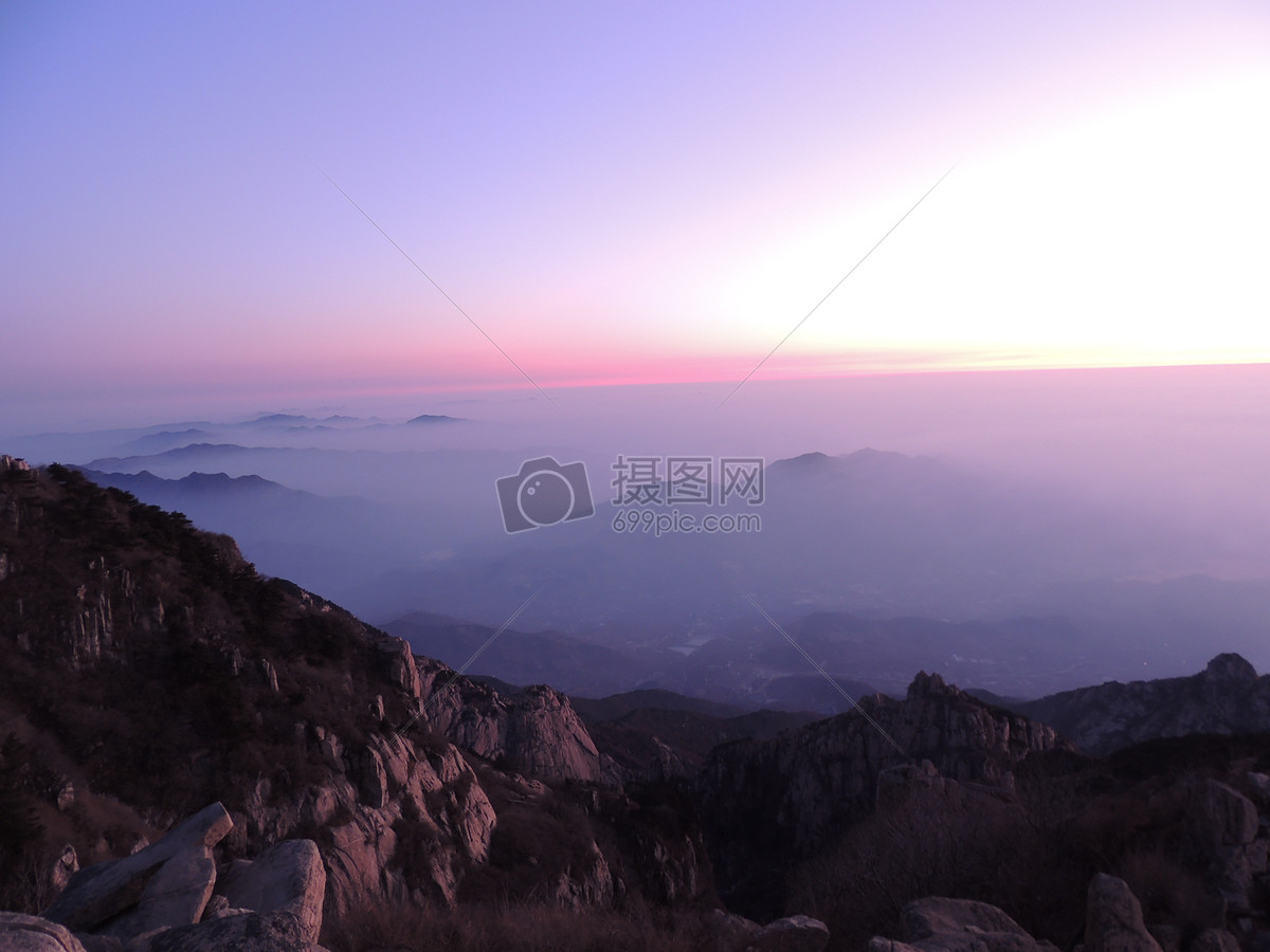 照片 自然风景 泰山日出.