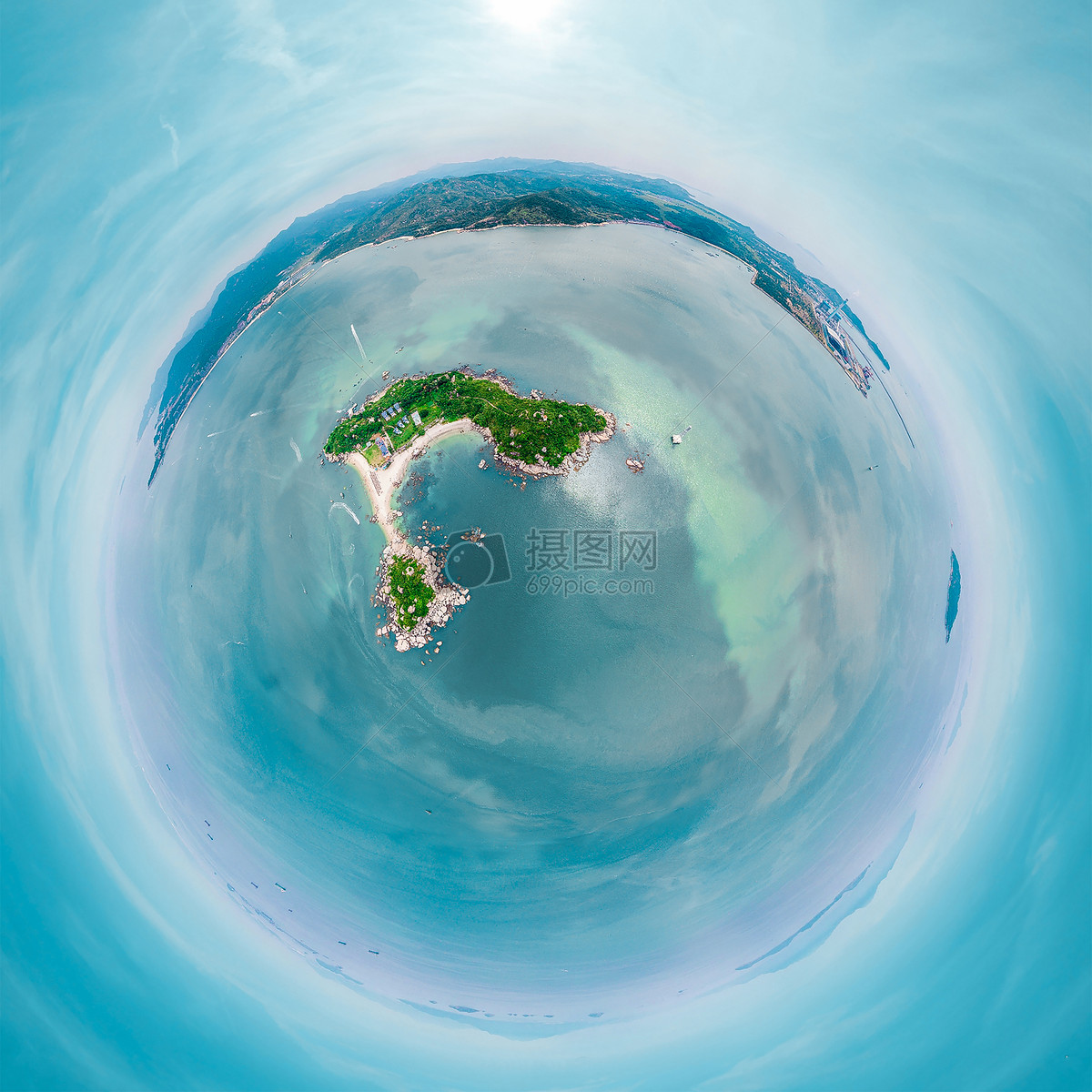 360度航拍全景小行星图片素材_免费下载_jpg图片格式