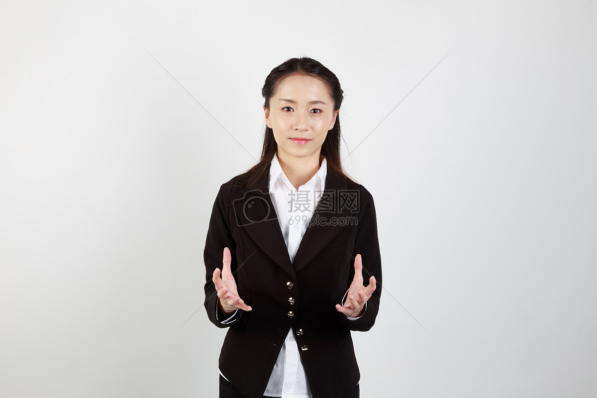 白底合成素材商务人像女性摄影图片免费下载_人物图库