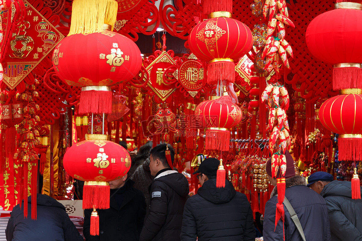 中式复古春节过年喜庆海报展板背景图高清PSD图片设计素材免费下载_【包图网】