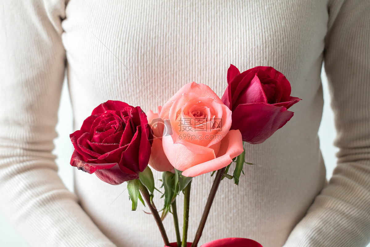 亮晶晶红玫瑰花gif素材-动态图片基地