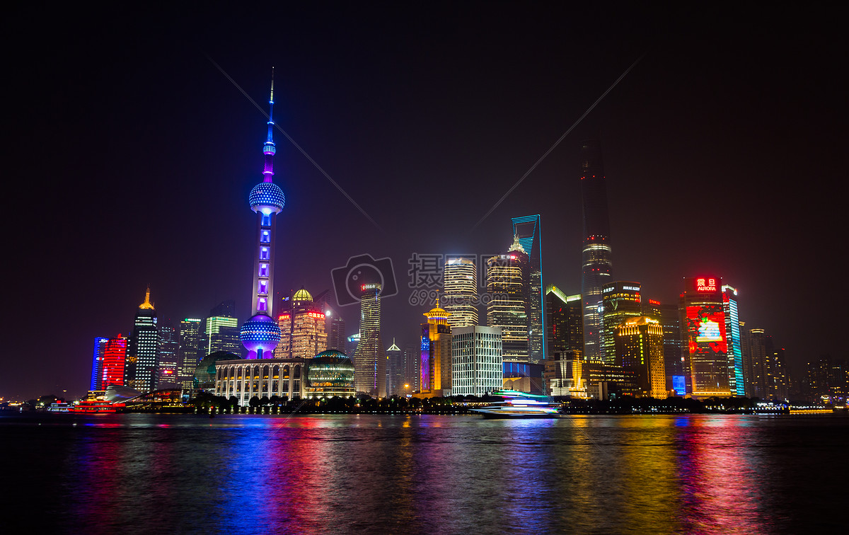 上海魔都外滩夜景