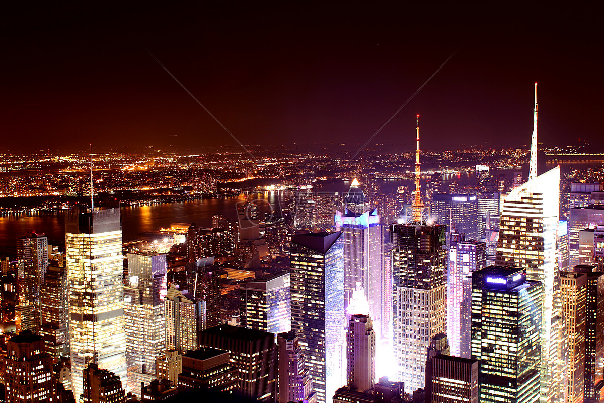 曼哈顿岛的鸟瞰图纽约设计元素图片素材-编号30234771-图行天下