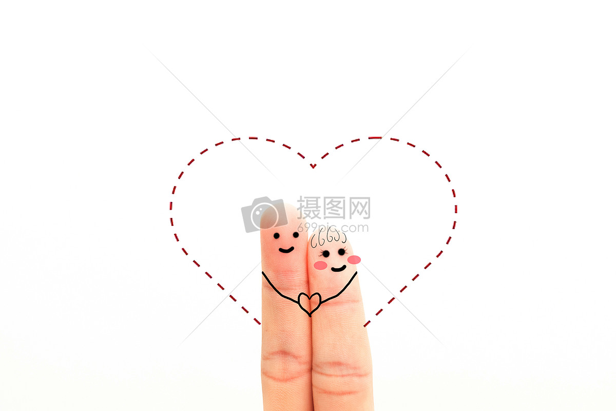 手指爱心情侣jpg