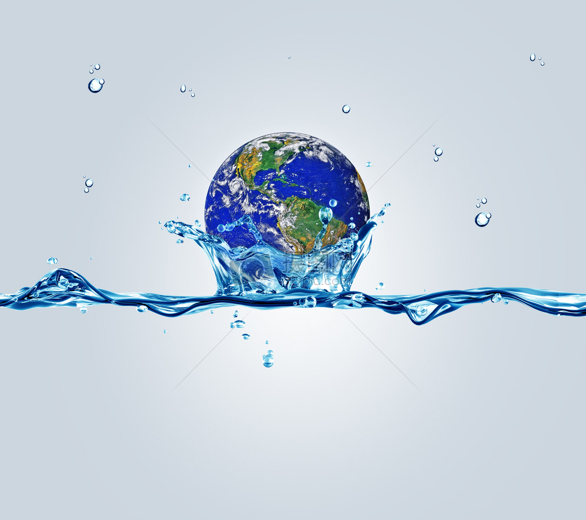 珍惜地球水资源环保素材