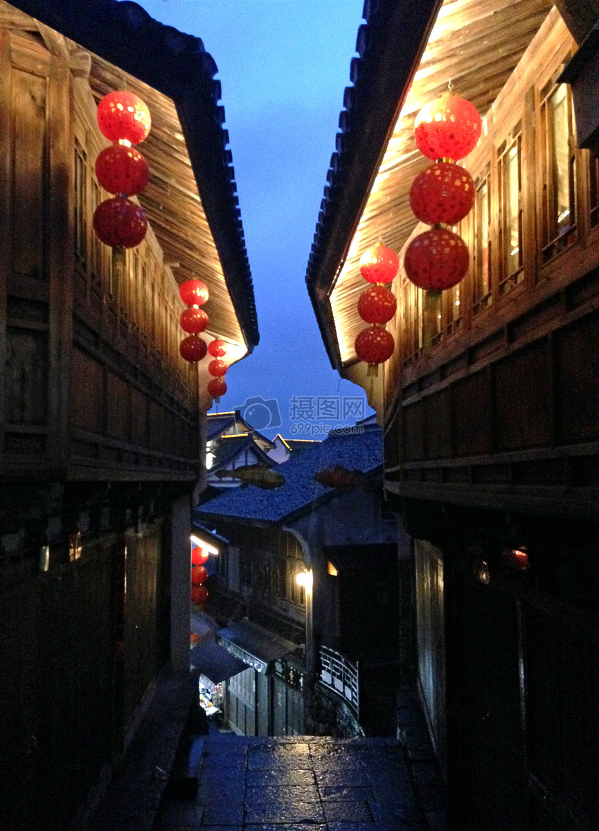 古街夜景图片素材_免费下载_jpg图片格式_vrf高清图片