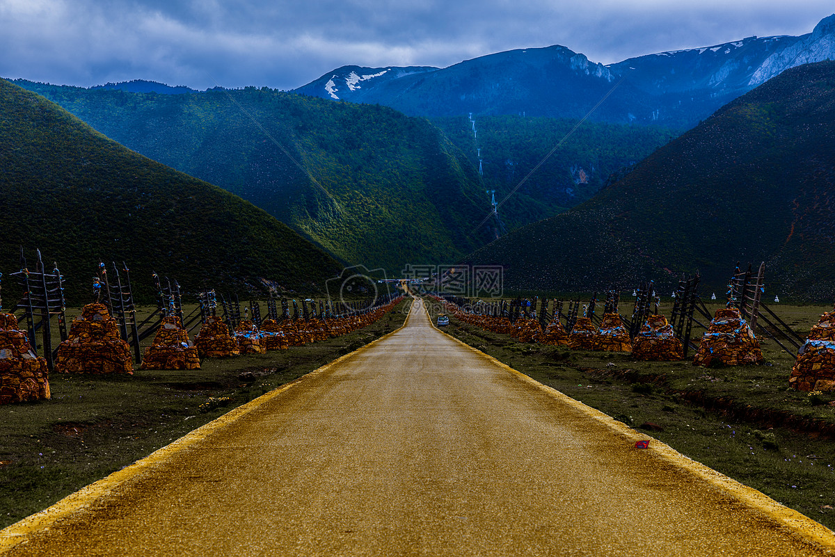 照片 自然风景 金光大道.