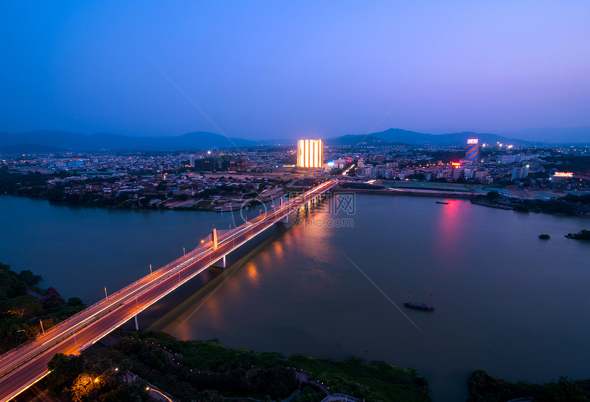 漳州胜利大桥夜景延时