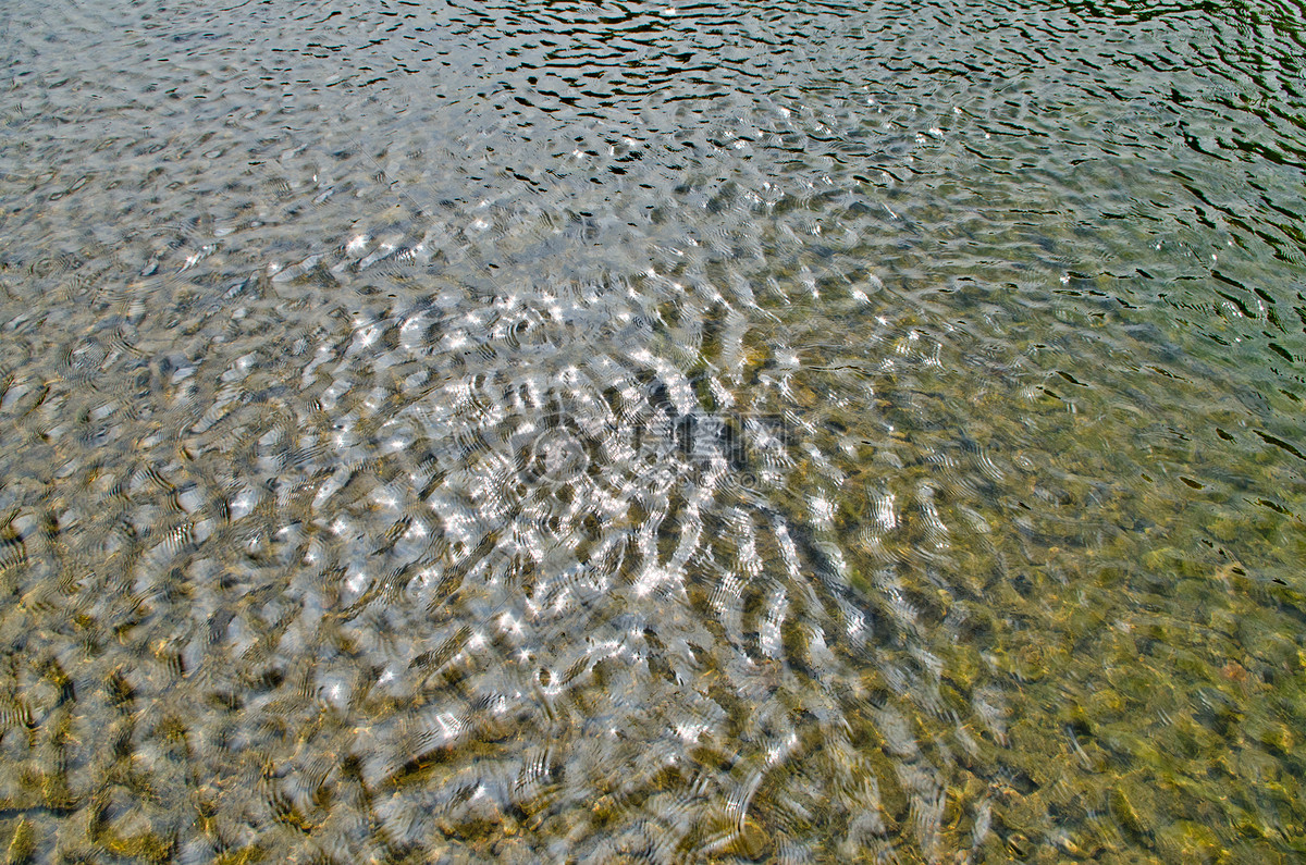 照片 自然风景 水波纹 清凉的河水水纹.