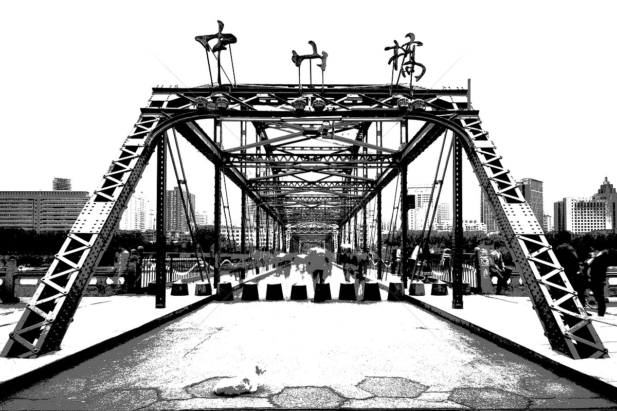 兰州中山桥铁桥黄河桥