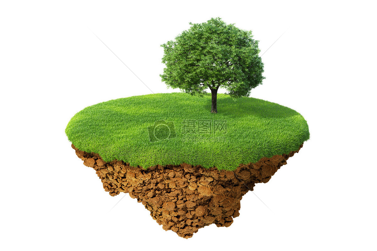 标签: 漂浮绿色草地植物悬浮大自然孤岛大树绿色悬浮岛图片绿色悬浮