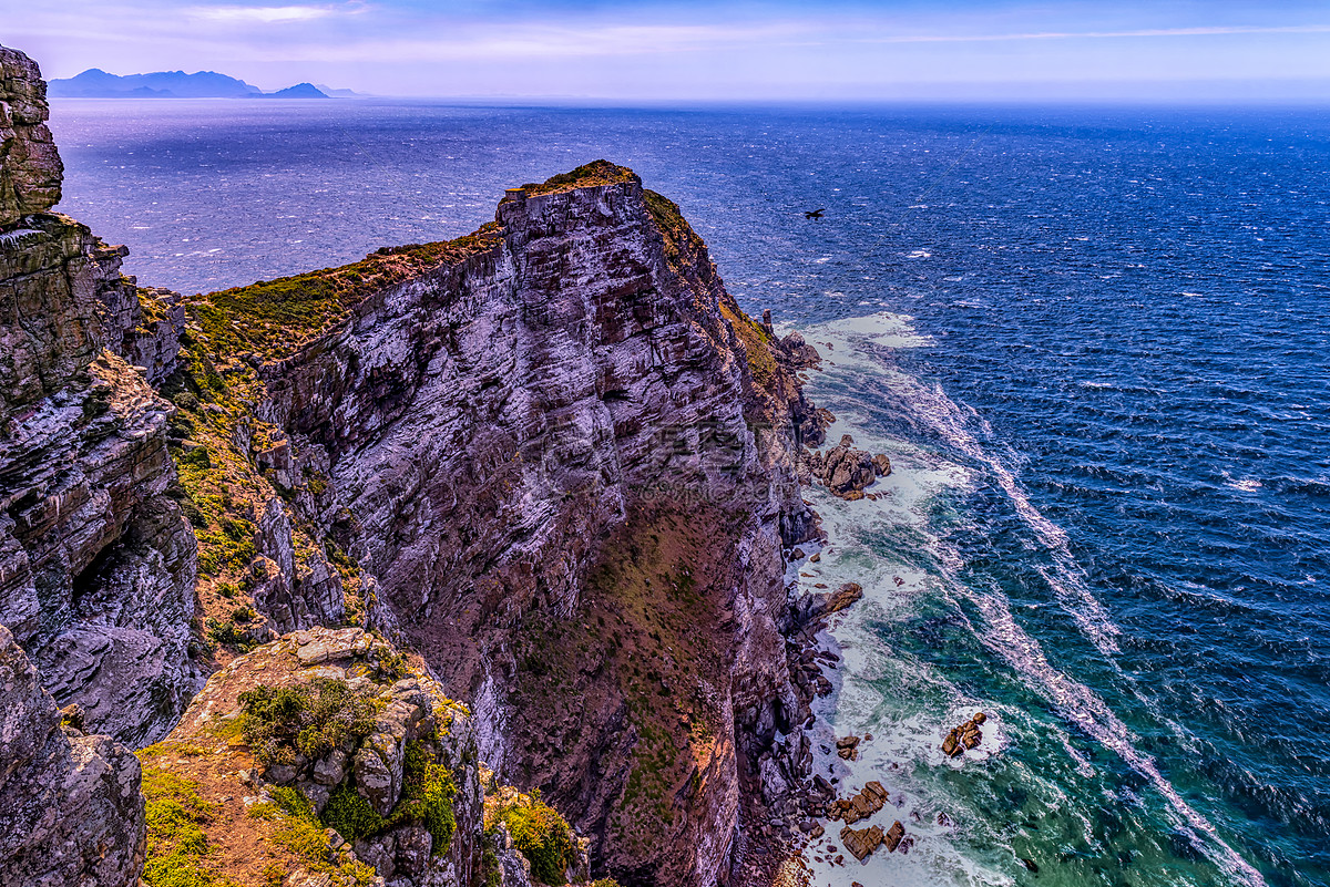 远眺南非好望角海峡高清图片下载-正版图片500465218-摄图网